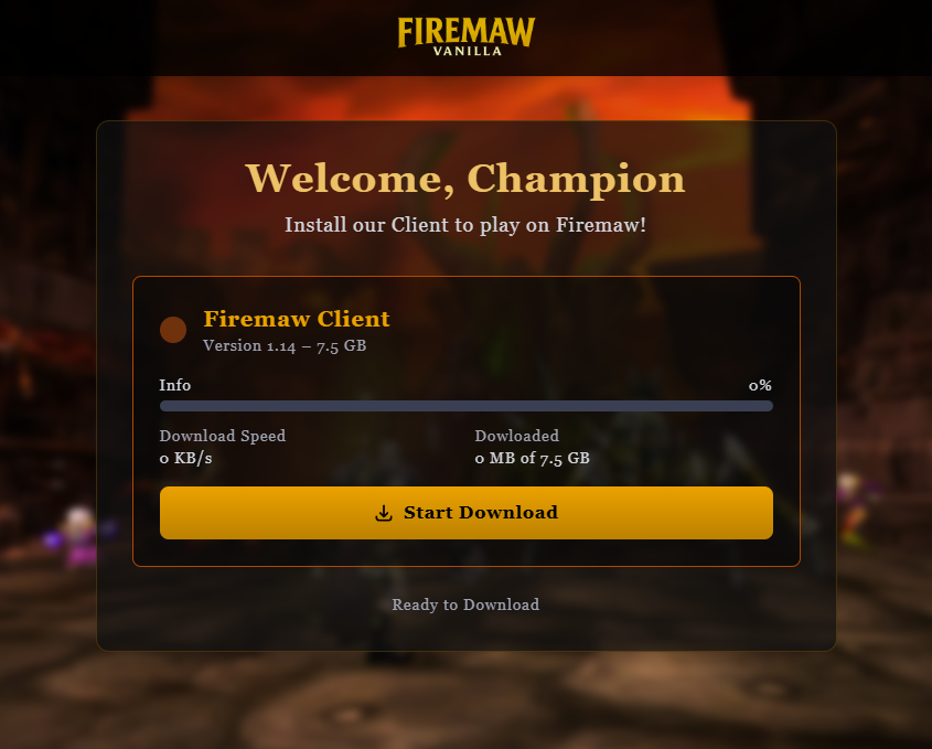 Game Client Download Screenshot 1