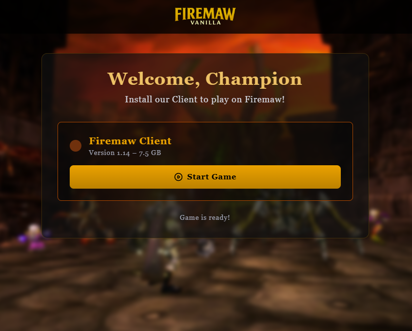 Game Client Download Screenshot 2